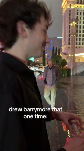 Drew Barrymore Celebrates New Year in the Rain