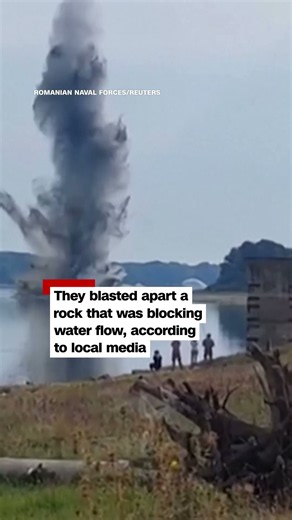 Controlled explosion sends water toward nuclear power plant