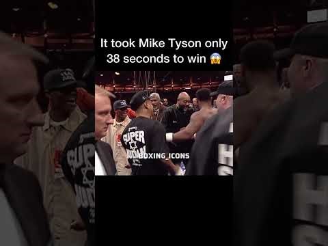 “Mike Tyson’s 38 SECOND Knockout – The Most Terrifying Start in Boxing History!”