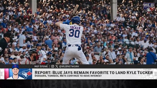 The Blue Jays remain the favorites to land 4x All-Star Kyle Tucker, per Mark Feinsand. The Mets, Yankees and Dodgers continue to have interest. | MLB Network