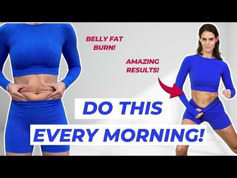 Do This Every Morning - 10 MIN Standing Belly Fat Burn (Low Impact, No Jumping)