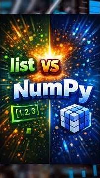 Python List vs NumPy Array 🔥 | Which is Faster? | Data Science