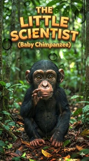 A Baby Chimp Tries to Figure You Out 🐒 #chimpanzee #babyanimals #shorts