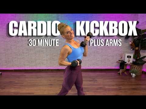 30 Minute Cardio Kickboxing + ARM Sculpt - Calorie Blaster - NO REPEATS