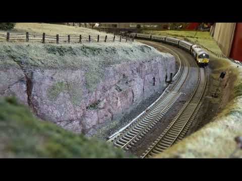 B.M.Rly.S: HATTONS is, Class 66 GBRf/BR Blue No.66789, was running on OO Gauge Layout. (V3)