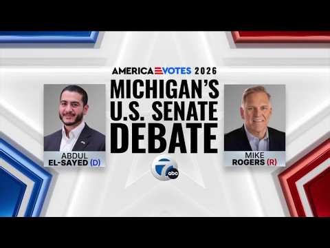 Mike Rogers and Abdul El-Sayed give opening statements in final U.S. Senate debate