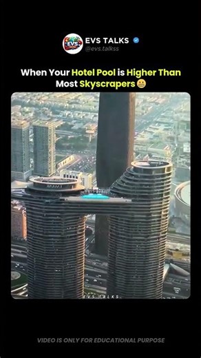 When Your Sky Pool Is Higher Than Most Skyscrapers 😳🏊‍♂️☁️
