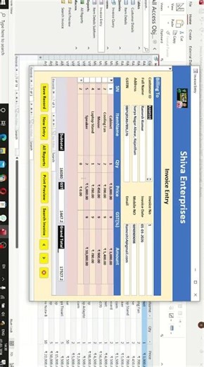 I Built an Invoice Software Using Microsoft Access 😳 | Tables, Query, Form, Report.#MSAccess