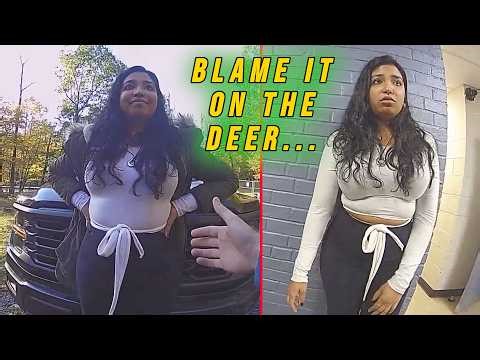 Drunk Woman Blames a Deer for her Horrific Crash