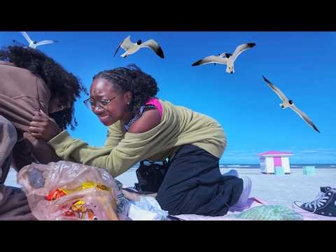 Beach Day FAIL, I Was ATTACKED By BIRDS | Spring Break Vlog