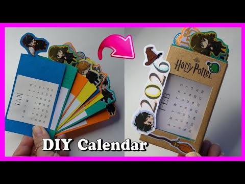 DIY Mini Harry Potter Calendar 2026 | Beginner Friendly Craft