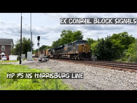 Rare Catches at HP 75 (Trackside Ex Conrail block Signals)