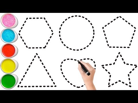 Shapes song for kids, Learn 2d shapes, colors for toddlers | Preschool Learning part - 1667