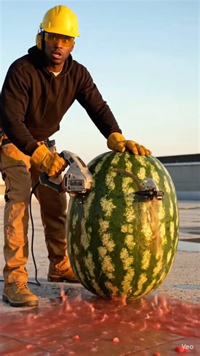 What’s Inside This Giant Watermelon? 🍉😳 This Giant Watermelon Exploded 💥🍉 (So Juicy!)