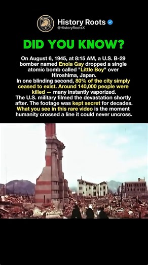 Hiroshima One Day After The Bomb #history #facts
