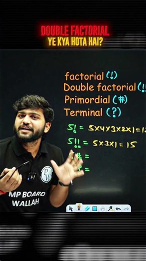 Double Factorial Explained in 30 Sec | Class 11 Maths