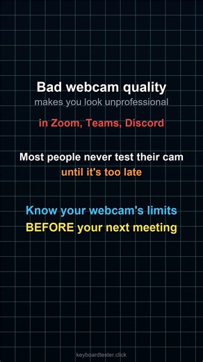 What your webcam ACTUALLY looks like - Webcam Test #shorts