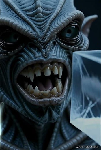 The Sound of an Alien Eating Ice ❄️ #asmr #sounddesign #satisfying