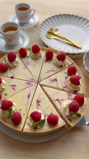 🤤 NO BAKE RASPBERRY CHEESECAKE WITH WHITE CHOCOLATE #raspberry #chocolate #cheesecake #food #Recipe