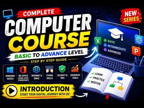 Computer Course for Beginners | Complete Introduction Class 2026 | Learn Computer from Scratch |C