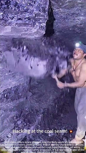 Mining coal deep underground! ⛏️