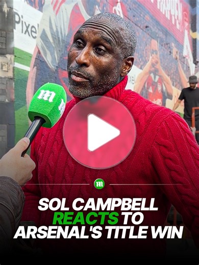 Sol Campbell Celebrates Arsenal's Championship Win