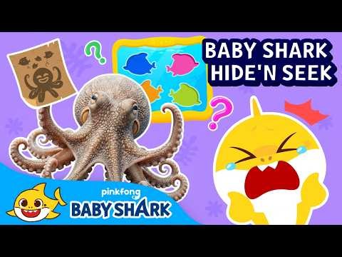 Hide and Seek with the Evil Octopus and the Shark Family | Baby Shark Playtime | Baby Shark Official