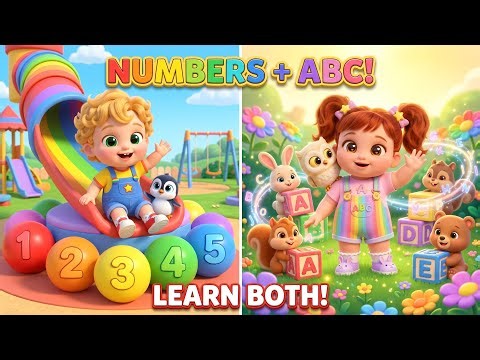 Learn Numbers 1-25 & Alphabet A-Z 🔢🔤 | kids Learning Video | Kids Education #kidslearning #cartoon 