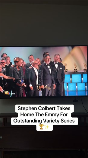 Stephen Colbert Wins Emmy for Outstanding Variety Series