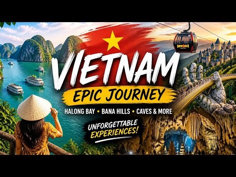 Vietnam in 1 Video! Halong Bay 🚤 Bana Hills 🌉 Caves & More
