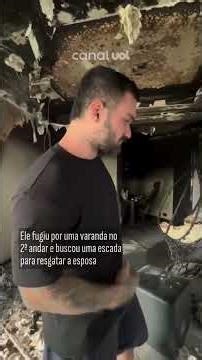 Casa de influenciador pega fogo, e casal foge pelo segundo andar para se salvar; vídeo