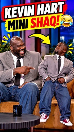 Kevin Hart Turned Into MINI SHAQ 😂 Shaq Wasn’t Ready!