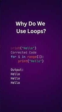 Loops in Python | Concepts under 2 minutes with code examples