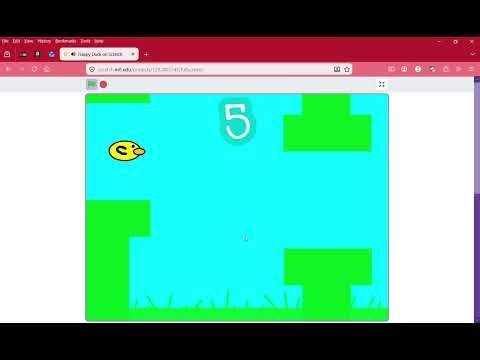 I made flappy bird with a duck in scratch.