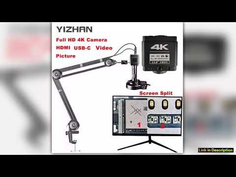 YIZHAN Electron Digital Microscope 4K Ultra HD Camera HDMI USBC Imx678 Sensor For Soldering Screen