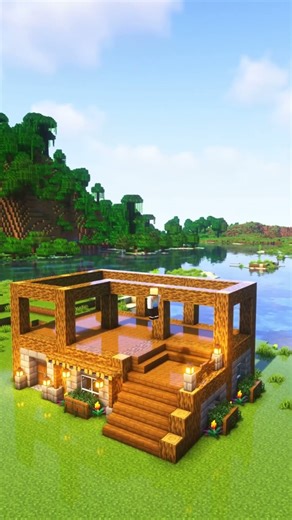 survival house that actually looks good #minecraftbuilds #tutorial #shorts