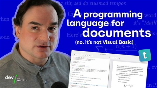 Typst, the programming language for documents