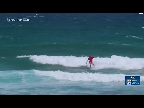 ‘Quite a blessing’: Opening day ends at first surfing state championship