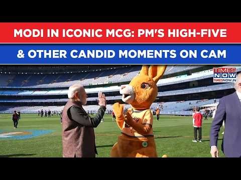 Modi In Iconic Melbourne Cricket Ground: PM's High-Five, Autograph & Other Top Candid Moments On Cam