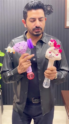 Unicorn-Themed Colorful Bubble Sticks for Kids