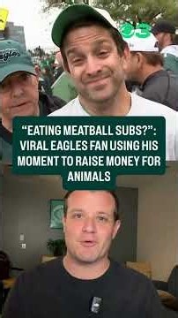 Viral "Meatball Subs" Eagles fan gives back
