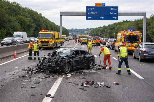 Info trafic en temps réel : Accident mortel sur l’A7 au sud de Lyon, début des opérations de dépannage à Roussillon – Le Progrès