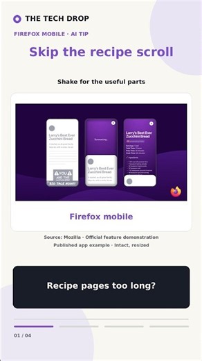Firefox Can Shake a Recipe Into a Useful Summary