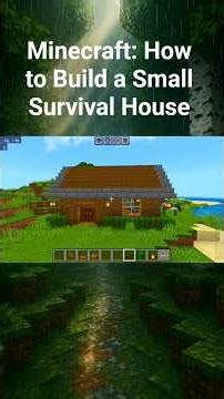 Minecraft: How to Build a Small Survival House - Tutorial. Part 2