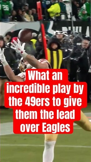 This trick play TD gives the 49ers the lead over Eagles #nfl #nflplayoffs #eaglesvs49ers