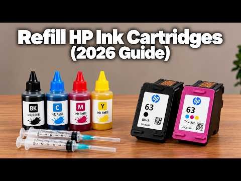 HP Deskjet Ink Cartridge Refill Guide - Black & Color Cartridges
