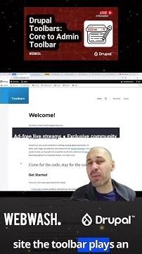 Summary: (part 1) Drupal Toolbars: Core to Admin Toolbar