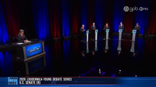 The Republican debate among candidates vying to face Jon Ossoff in Georgia devolved into Rep. Buddy Carter and Rep. Mike Collins exchanging accusations about who is the most ethically compromised