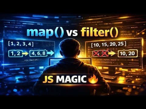 👉 JavaScript Map & Filter Explained 🔥 | ES6 Array Methods (Live Class)