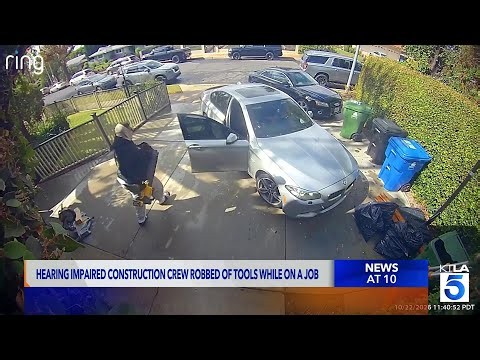 Hearing impaired construction crews has thousands in tools stole from job site